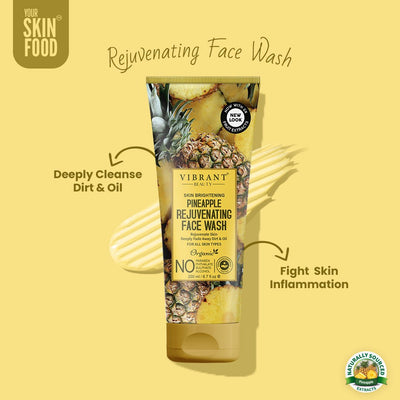 Vibrant Beauty Skin Brightening Pineapple Rejuvenating Face Wash